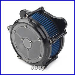 1x CNC Air Cleaner Intake Filter Fit Harley Dyna Touring Trike 2008-2016 Black