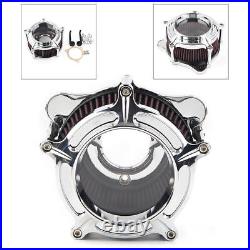 1x Chrome Air Cleaner Intake Filter Fit Harley Touring Trike 08-16 Softail 2017