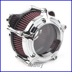 1x Chrome Air Cleaner Intake Filter Fit Harley Touring Trike 08-16 Softail 2017