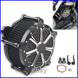 1x Motorcycle Air Filter Intake Cleaner Fit Harley Dyna Street Bob Softail