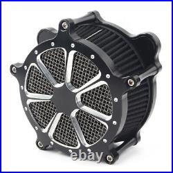 1x Motorcycle Air Filter Intake Cleaner Fit Harley Dyna Street Bob Softail