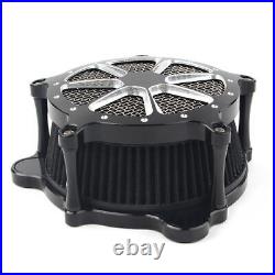 1x Motorcycle Air Filter Intake Cleaner Fit Harley Dyna Street Bob Softail