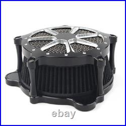 1x Motorcycle Air Filter Intake Cleaner For Harley Dyna Street Bob Softail