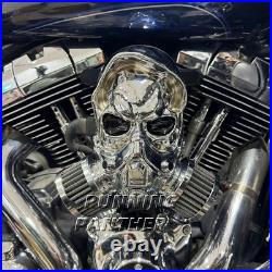 2012-2016 Skull High-Flow Air Cleaner Intake Filter Kit For FAT BOY Road Glide