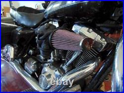 3D Black Skull Snake Air Cleaner Intake Filter For Harley Motorcycle Scull