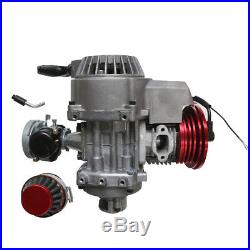 47CC 49CC 2-STROKE ENGINE MOTOR With AIR FILTER CARB POCKET MINI DIRT BIKE RED