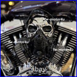 Accessories Air Cleaner Intake Filter Skull For Touring Cruiser Models 2012-2016