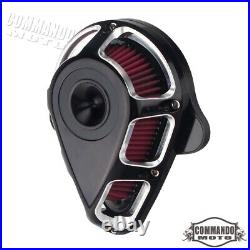 Air Cleaner Filter System Kit For Harley Dyna FXDL FXDB Softail Fat Boy Deluxe