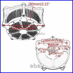 Air Cleaner Intake Black Filter Aluminum For Harley Electra Glide Motorcycle