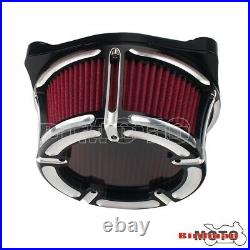 Air Cleaner Intake Filter For Harley Dyna FXDLS Touring Road Glide FLTR Softail