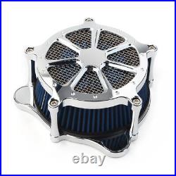 Air Cleaner Intake Filter with Accessory Fits Harley Glide Touring FLHR FLHT FLHX
