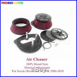 Air Cleaner Motorcycle Alum Air Filters For Suzuki M109R 06-18 Universal Black