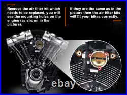Air Cleaners Filters Chrome Cone Stage 1 For Harley M8 Touring Street Road 17UP