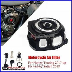 Air Filter Motorcycle Intake Cleaner For Harley Road King Electra Glide 2017-up