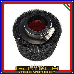Air Filter Motorcycle Scooter Pit Bike Quad Atv Racing Black Red Double Sponge