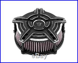 Air Filters Velocity by Incharger for Harley Davidson Motorcycles Black Chrome