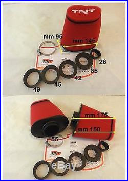 Air filter carburettor scooter motorcycle minimoto TNT 28-35-42-45-49-55 ROSSO