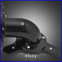 Aluminum Black Cone Air Cleaner Filter with Rose Red Intake Element Fit For Harley