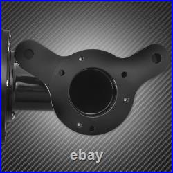 Aluminum Black Cone Air Cleaner Filter with Rose Red Intake Element Fit For Harley