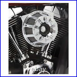 Arlen Ness Motorcycle Inverted Air Cleaner Kit'10-Gauge' Chrome For 91-21 XL