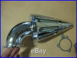 BIG DOG MOTORCYCLES CHROME SPIKE AIR CLEANER With FILTER ALL 2005-2011 MODELS 117
