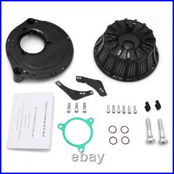 Black Air Cleaner Breather Filter for harley Touring M8 CVO FLHR softail 17-22