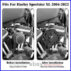 Black Air Cleaner Filter Gray Intake Fit For Harley Sportster 883 1200 2004-2023