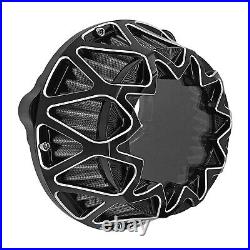 Black Air Cleaner Filter Gray Intake Fit For Harley Sportster 883 1200 2004-2023