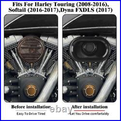 Black Air Cleaner Intake Filter For Harley Softail Slim FL 16-17 Dyna FXDLS 2017