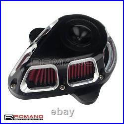 Black & Chrome Air Cleaner Filters For 2004-2021 Harley Sportster XL 883 1200