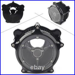 Black Clarity Air Cleaner Intake Filter for Harley Dyna Softail Touring Glide