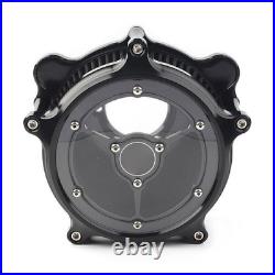 Black Clarity Air Cleaner Intake Filter for Harley Dyna Softail Touring Glide