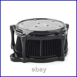 Black Clarity Air Cleaner Intake Filter for Harley Dyna Softail Touring Glide
