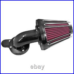 Black Cone Air Filter Red Intake For Harley Sportster 883 1200 48 72 2004-2022