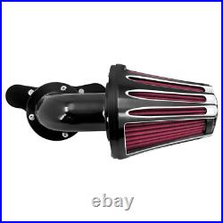 Black Cone Air Filter Red Intake For Harley Sportster 883 1200 48 72 2004-2022