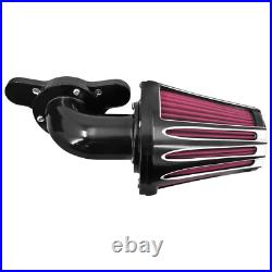 Black Cone Air Filter Red Intake For Harley Sportster 883 1200 48 72 2004-2022