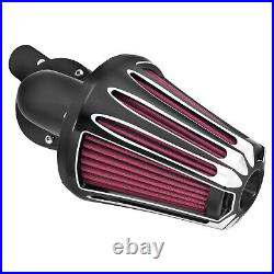 Black Cone Air Filter Red Intake For Harley Sportster 883 1200 48 72 2004-2022