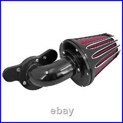 Black Cone Air Filter Red Intake For Harley Sportster 883 1200 48 72 2004-2022