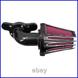 Black Cone Air Filter Red Intake For Harley Sportster XL883 1200 48 72 2004-2022