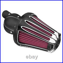 Black Cone Air Filter Red Intake For Harley Sportster XL883 1200 48 72 2004-2022