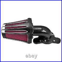 Black Cone Air Filter Red Intake For Harley Sportster XL883 1200 48 72 2004-2022