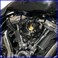 Black Cross Air Intake Filter For Harley Sportster Iron 883 1200 XR1200 Roadster