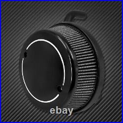 Black High Flow Air Intake Stage 1 Air Filter Cleaner Fit For Indian 2014-2022