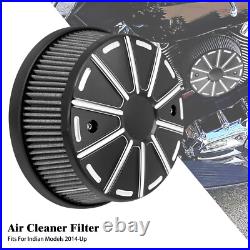 Black High Flow Intake Air Cleaner Filter Fit For Indian Vintage Chief Chieftain Black High Flow Intake Air Cleaner Filter Fit For Indian Vintage Chief Chieftain