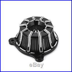 Black Motorcycle Air Filter Air Cleaner For Harley Sportster XL 883 1200 91-17