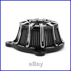 Black Motorcycle Air Filter Air Cleaner For Harley Sportster XL 883 1200 91-17