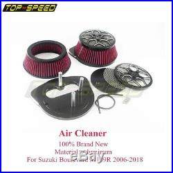 Black Universal Motorcycle Air Cleaner Intake Filter For Suzuki M109R 2006-2018