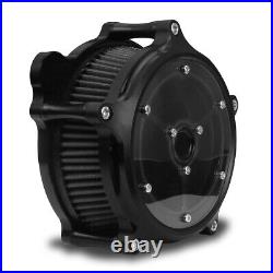 Black clarity Air intake cleaner filter For Harley road king 08-16 Softail 16-17