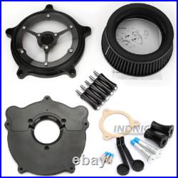 Black clarity Air intake cleaner filter For Harley road king 08-16 Softail 16-17