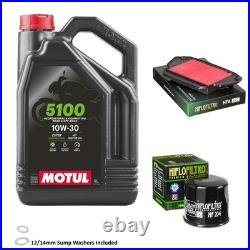 CBR650 Air Oil Filter Service Kit Motul 5100 10w30 4L Honda CBR650 F / FA 2018